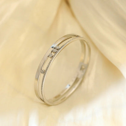 [Camiery]Move Romane Diamond Bangle Bracelet