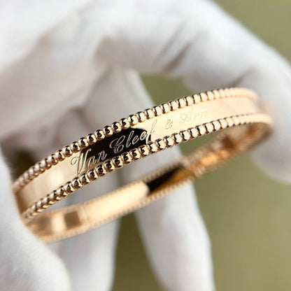 [Camiery]CLOVER PERLEE BRACELET SIGNATURE ENGRAVING SERIES