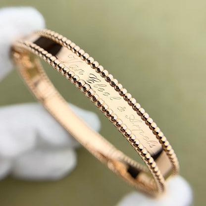 [Camiery]CLOVER PERLEE BRACELET SIGNATURE ENGRAVING SERIES