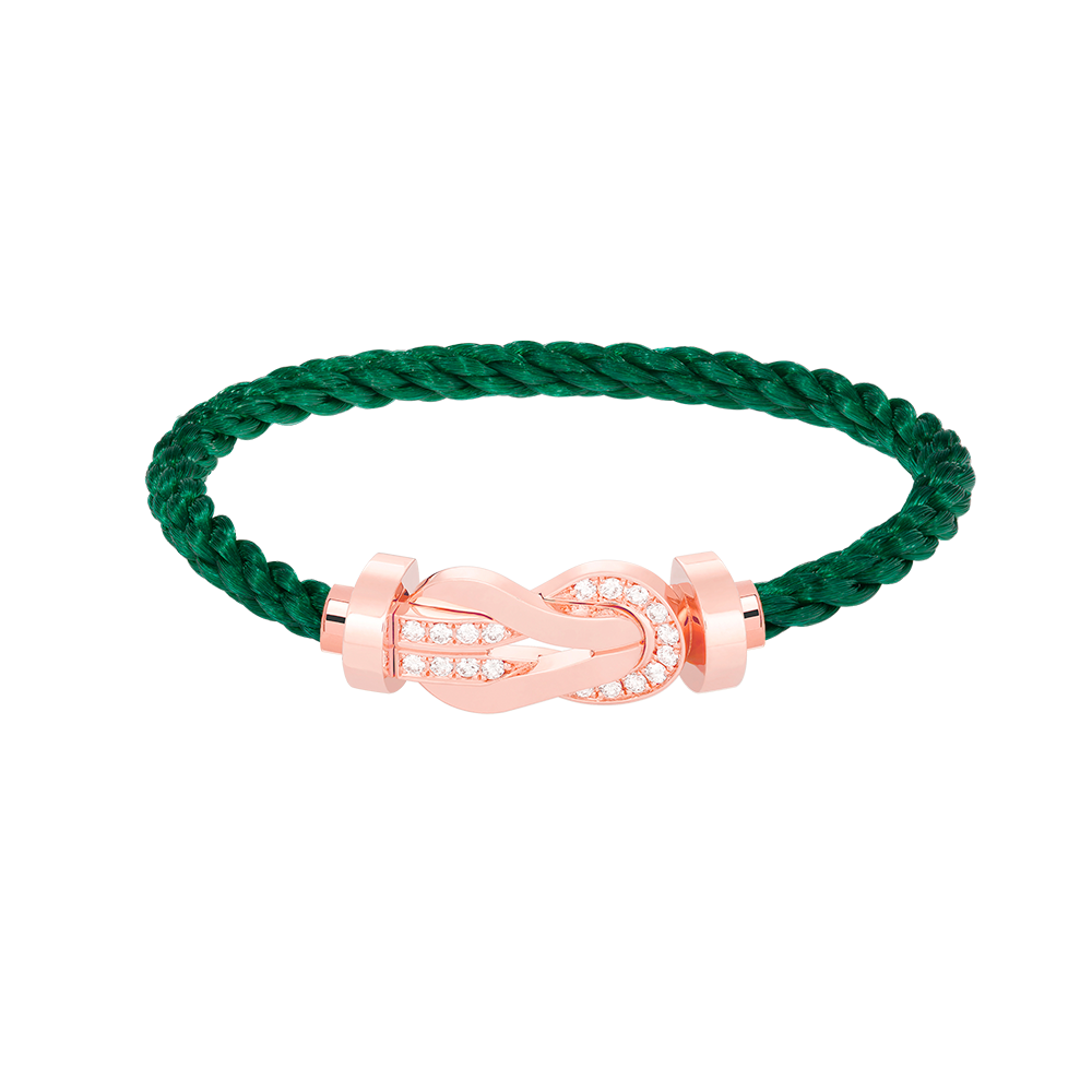 [Camiery]CHANCE LARGE 8 FIGURE BUCKLE HALF DIAMOND BRACELET ROSE GOLD