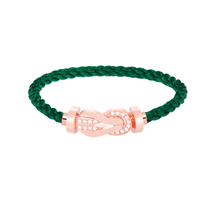 [Camiery]CHANCE LARGE 8 FIGURE BUCKLE HALF DIAMOND BRACELET ROSE GOLD