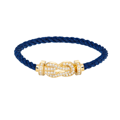 [Camiery]CHANCE LARGE 8 FIGURE BUCKLE FULLDIAMOND BRACELET GOLD