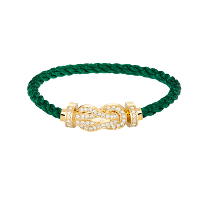 [Camiery]CHANCE LARGE 8 FIGURE BUCKLE FULLDIAMOND BRACELET GOLD