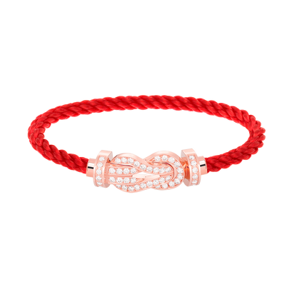 [Camiery]CHANCE LARGE 8 FIGURE BUCKLE FULL DIAMOND BRACELET ROSE GOLD