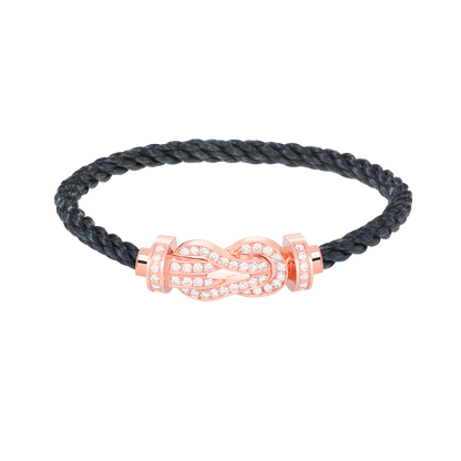 [Camiery]CHANCE LARGE 8 FIGURE BUCKLE FULL DIAMOND BRACELET ROSE GOLD
