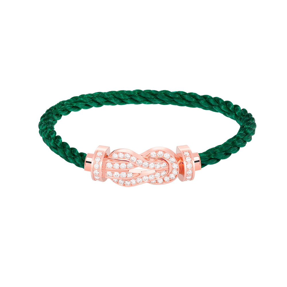 [Camiery]CHANCE LARGE 8 FIGURE BUCKLE FULL DIAMOND BRACELET ROSE GOLD