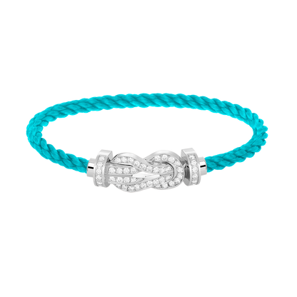 [Camiery]CHANCE LARGE 8 FIGURE BUCKLE FULL DIAMOND BRACELET SILVER