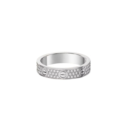 [Camiery] LOVE RING 4.0MM DIAMOND PAVED