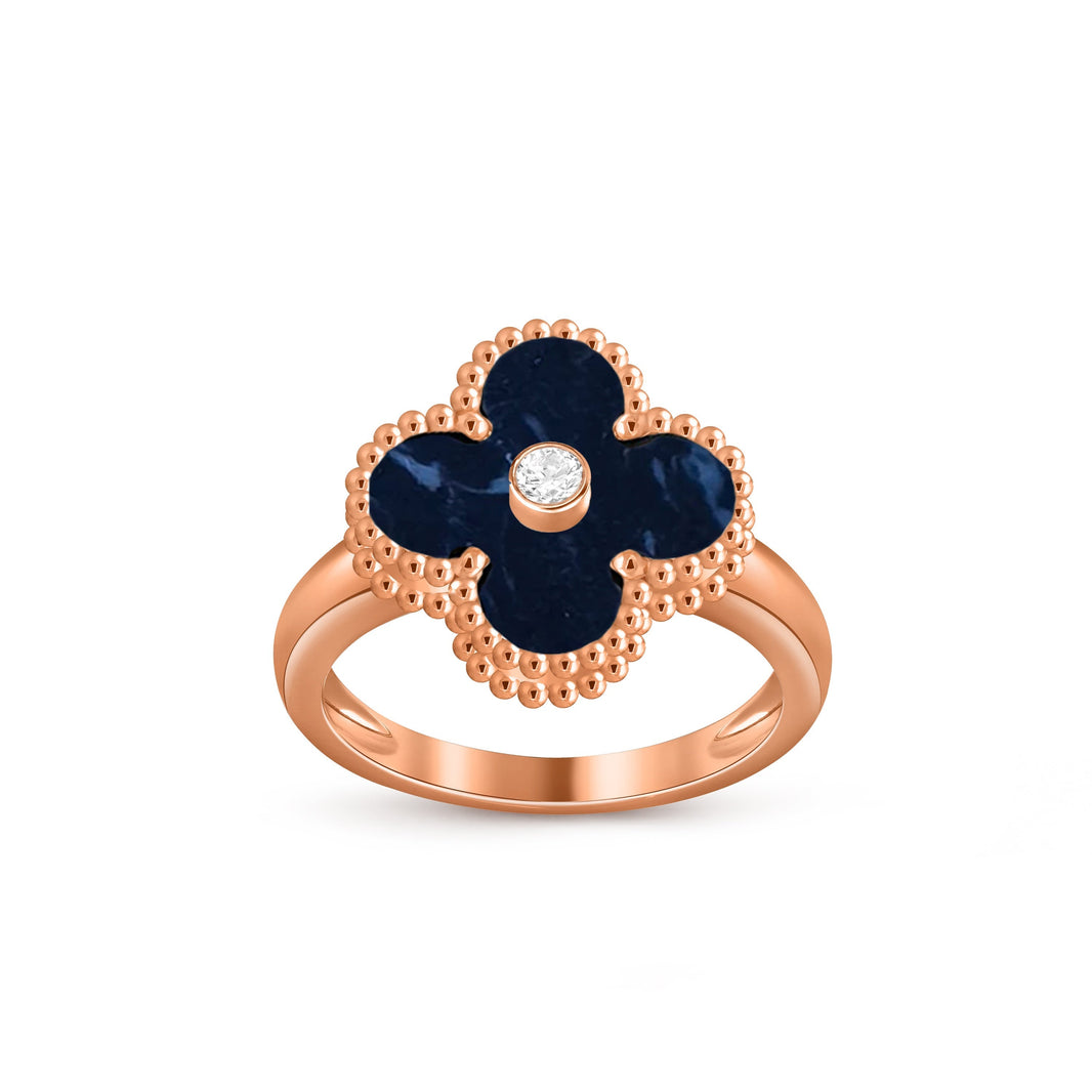 [Camiery]CLOVER DIAMOND RING ROSE GOLD COLLECTION