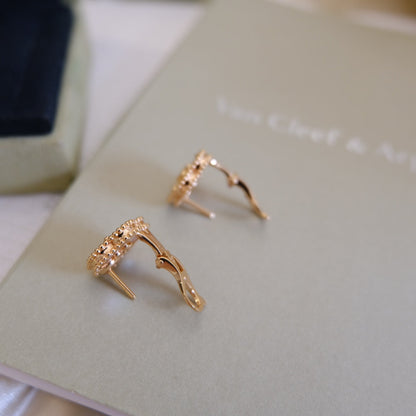 [Camiery]LUCKY PINK GOLD WHITE MOP EARRINGS