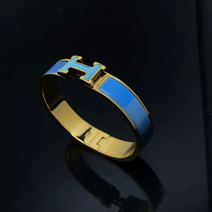 [Camiery]H BRACELET BLUE RAINBOW CERAMIC