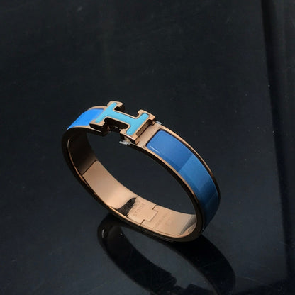 [Camiery]H BRACELET BLUE RAINBOW CERAMIC