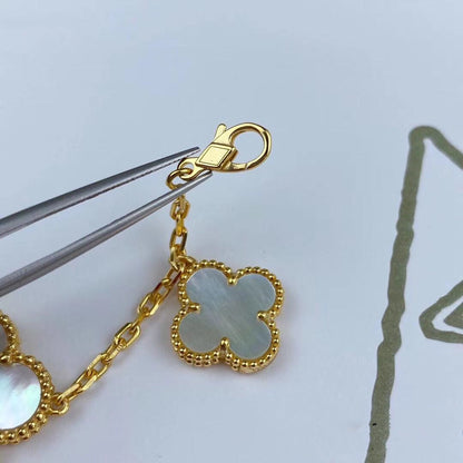 [Camiery]MAGIC CLOVER MOP GOLD BRACELET 5 MOTIFS