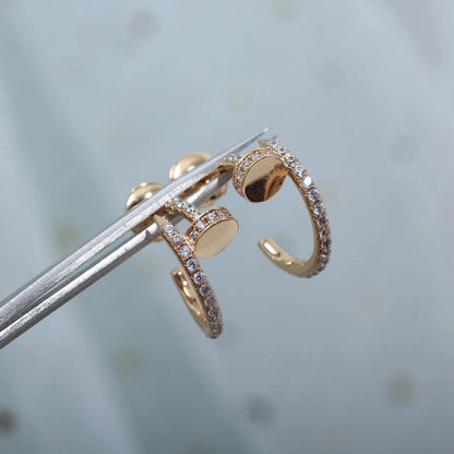 [Camiery] JUSTE FULL DIAMOND SMALL EARRINGS
