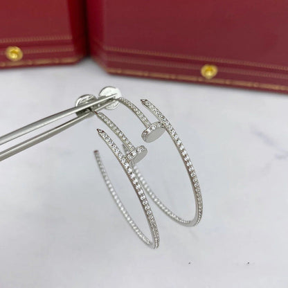 [Camiery] JUSTE FULL DIAMOND LARGE EARRINGS