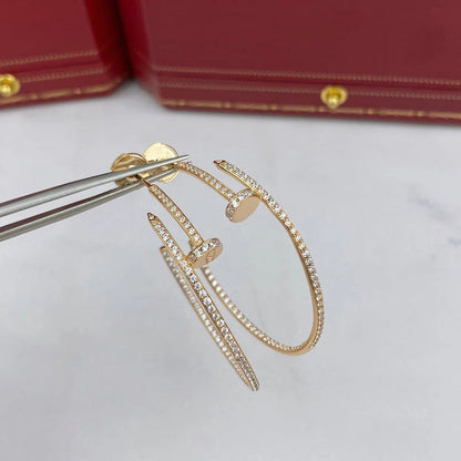 [Camiery] JUSTE FULL DIAMOND LARGE EARRINGS