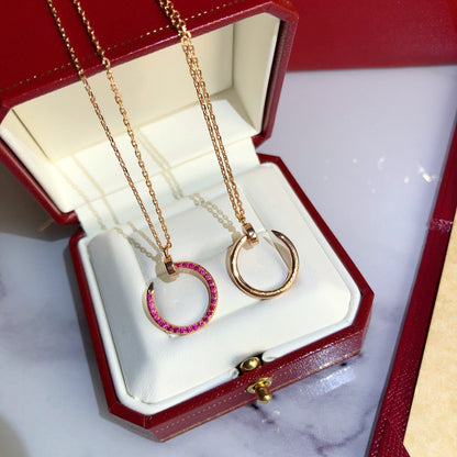 [Camiery] JUSTE NECKLACE RED FULL DIAMONDS