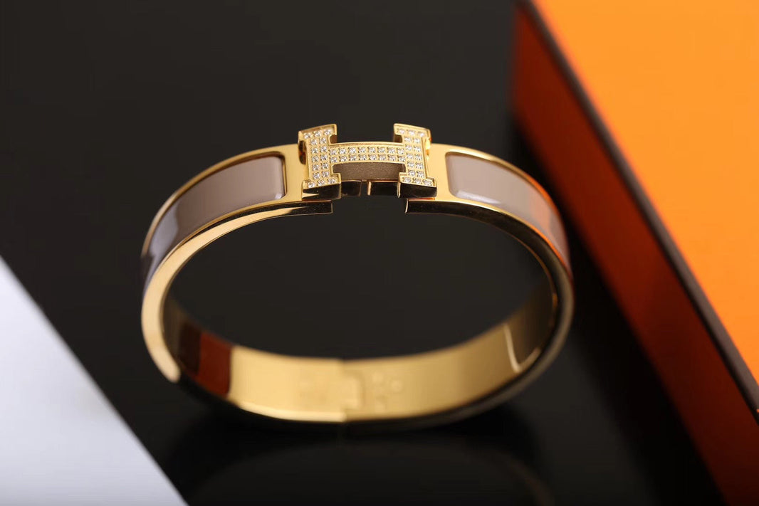 [Camiery]H BRACELET GOLD DIAMOND