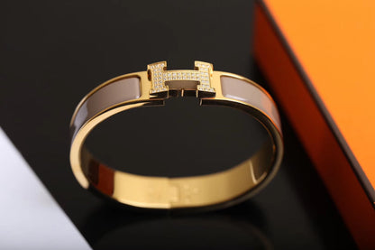 [Camiery]H BRACELET GOLD DIAMOND