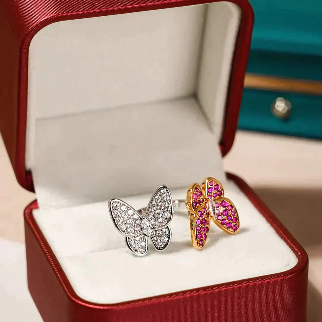 [Camiery]TWIN BUTTERFLY DIAMOND RING