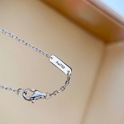 [Camiery]CLOVER DIAMOND NECKLACE SILVER