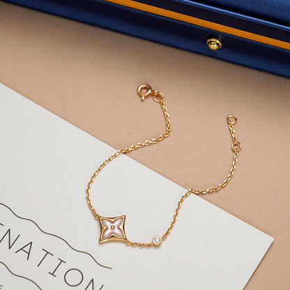 [Camiery]STAR 1 DIAMOND PINK GOLD BRACELET