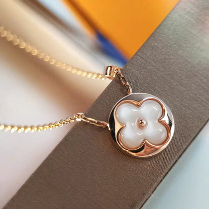 [Camiery]SUN MOP GOLD 1 DIAMOND NECKLACE