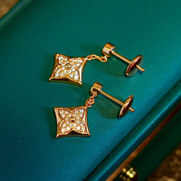 [Camiery]STAR DIAMONDS EARRINGS GOLD