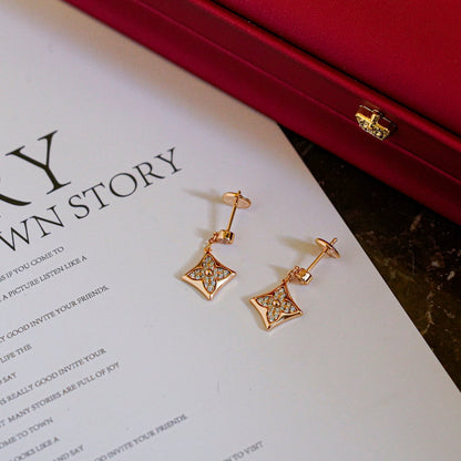 [Camiery]STAR DIAMONDS EARRINGS GOLD