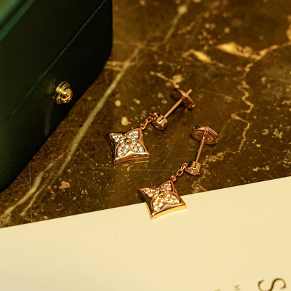[Camiery]STAR DIAMONDS EARRINGS GOLD