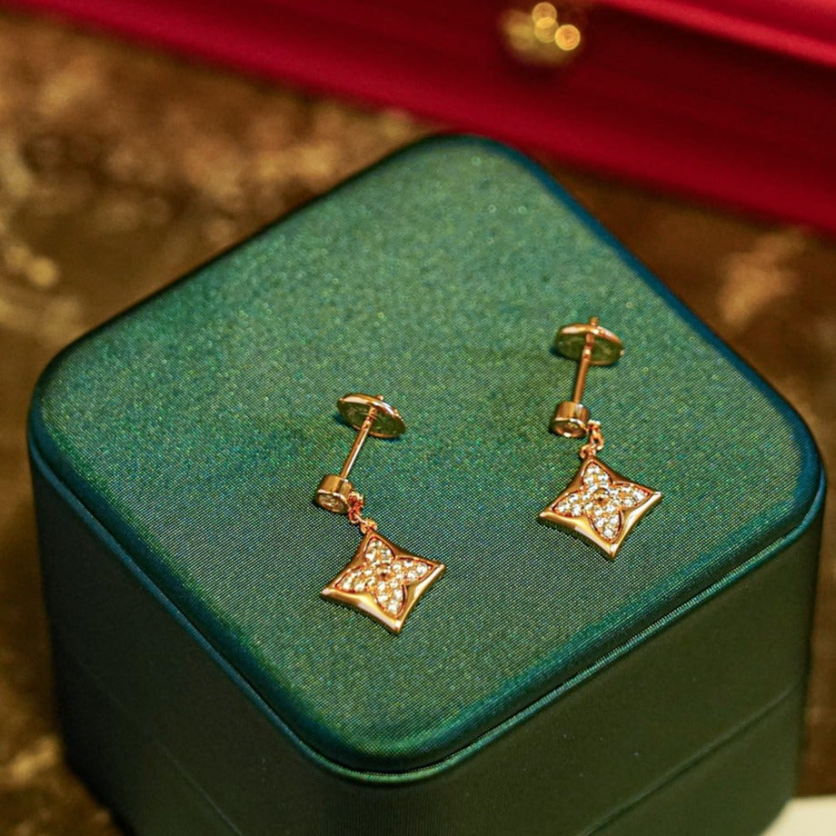 [Camiery]STAR DIAMONDS EARRINGS GOLD