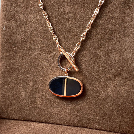 [Camiery]CHAINE VERSO BLACK CERAMIC NECKLACE