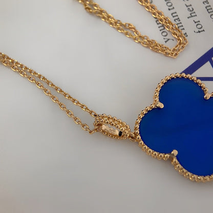 [Camiery]CLOVER 25MM NECKLACE TURQUOISE ROSE GOLD