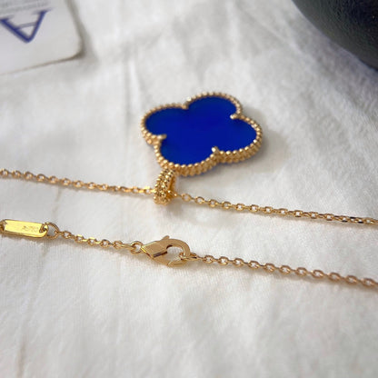 [Camiery]CLOVER 25MM NECKLACE TURQUOISE ROSE GOLD