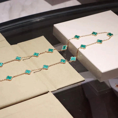 [Camiery]CLOVER 20 MOTIFS MALACHITE GOLD
