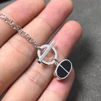 [Camiery]CHAINE VERSO BLACK CERAMIC  NECKLACE