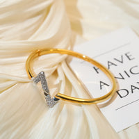 [Camiery]VOLTE UPSITE DOWN GOLD DIAMOND BRACELET