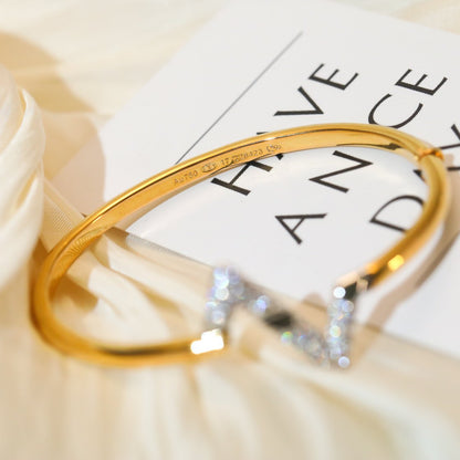 [Camiery]VOLTE UPSITE DOWN GOLD DIAMOND BRACELET