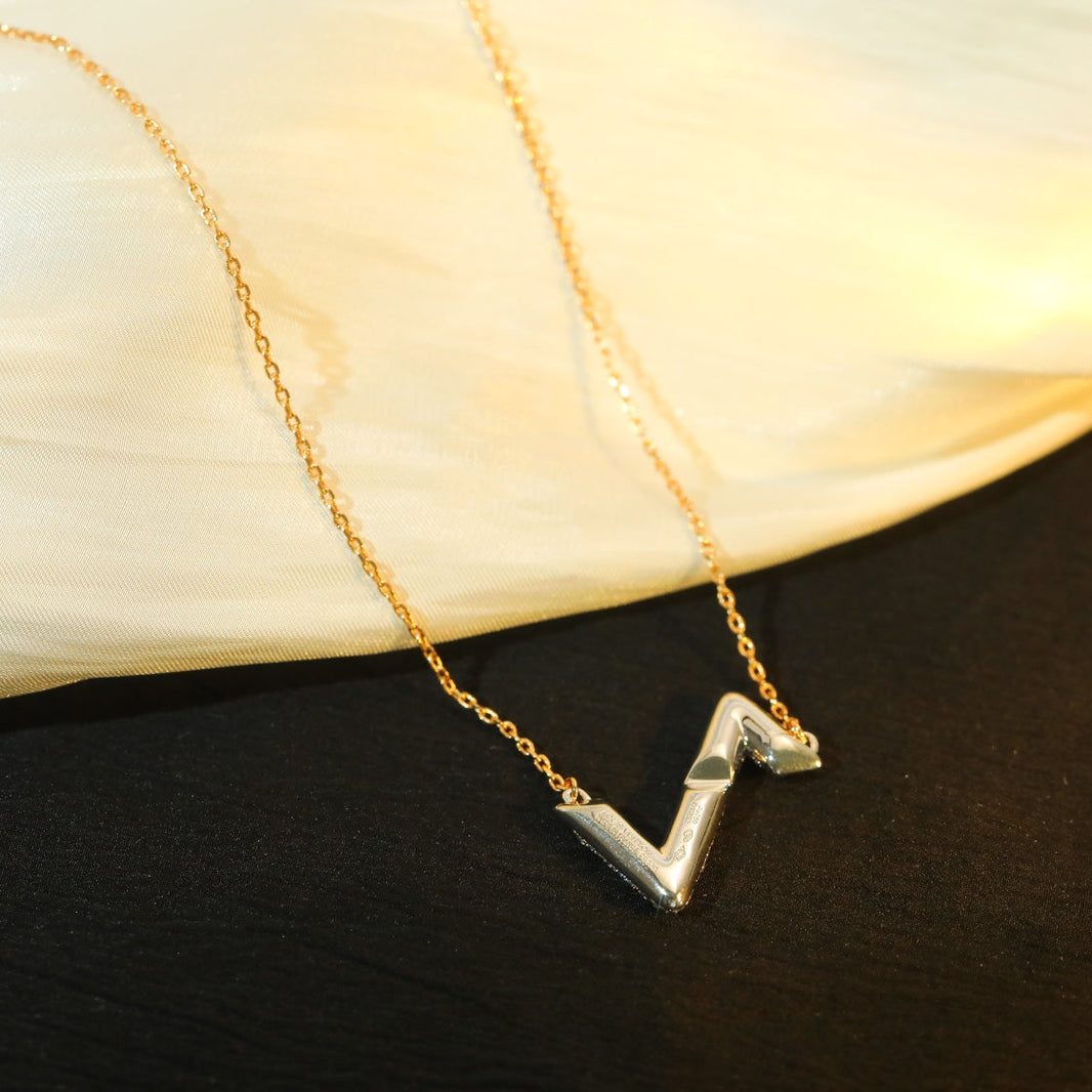 [Camiery]VOLT SILVER DIAMOND PEDANT NECKLACE