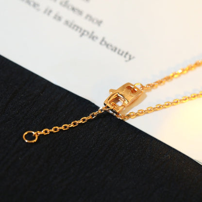 [Camiery]STAR AND SUN DIAMOND PINK GOLD NECKLACE