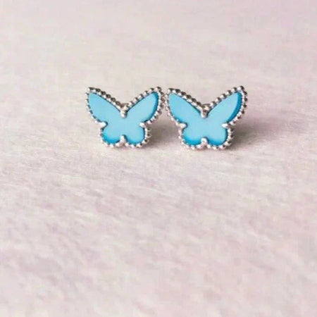 [Camiery]BUTTERFLY TURQUOISE EARRINGS SILVER