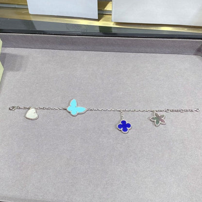 [Camiery]LUCKY SPRING SILVER BRACELET 4 MOTIF