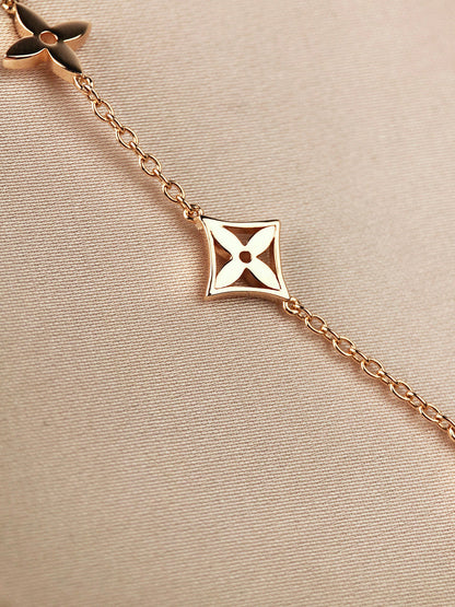 [Camiery]STAR AND SUN 7 MOTIFS GOLD BRACELET