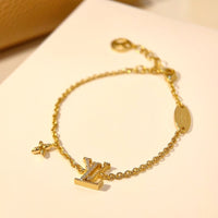 [Camiery]LOGO STAR MOTIF GOLD BRACELET
