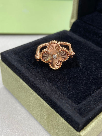 [Camiery]CLOVER RIVERSIBLE RING ROSE GOLD COLLECTION