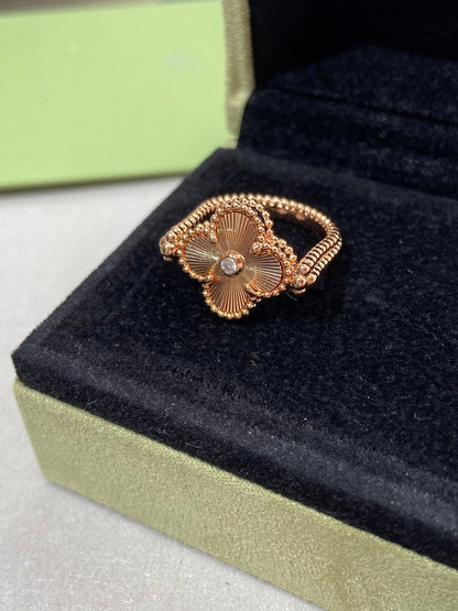 [Camiery]CLOVER RIVERSIBLE RING ROSE GOLD COLLECTION