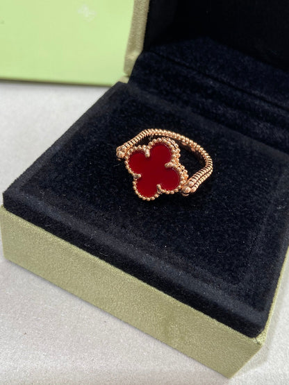 [Camiery]CLOVER RIVERSIBLE RING ROSE GOLD COLLECTION