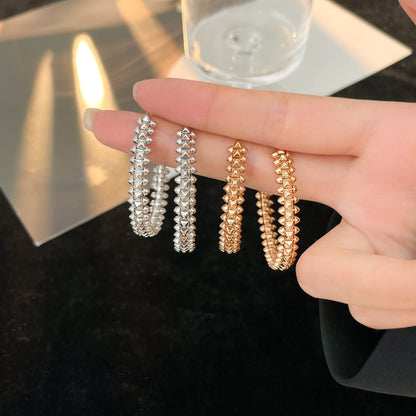 [Camiery] CLASH HOOP LARGE EARRINGS