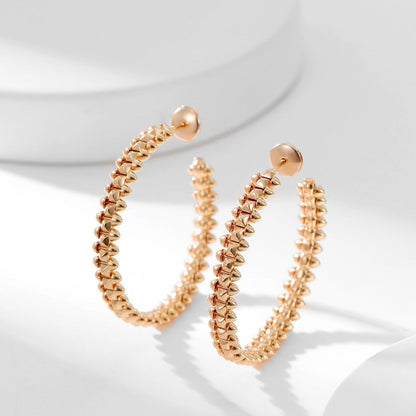 [Camiery] CLASH HOOP LARGE EARRINGS