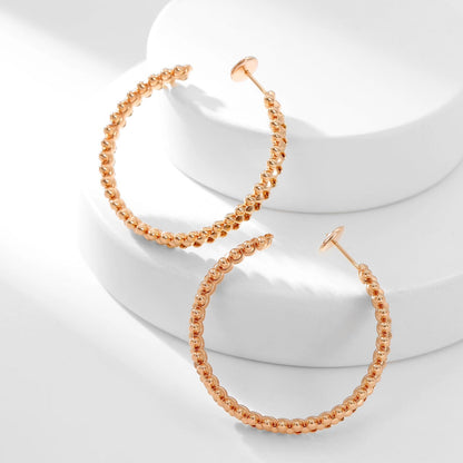 [Camiery] CLASH HOOP LARGE EARRINGS